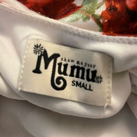 NWT SHOW ME YOUR MUMU Caitlin Ruffle Maxi Dress Antique Rose Chiffon, Size Small - Picture 10 of 12